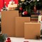 JOYIN 12 Pieces Brown Kraft Cardboard Boxes Gift Wrap for Christmas Holiday, Festive Xmas Wrapping Shirt and Lingerie Cupcake DIY Boxes, 4 Different Sizes Gifts Boxes